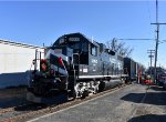 Delaware & Raritan River RR TFT Train parked at the former PRR Downtown Freehold Train Depot, a collection spot-looking east